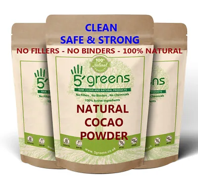 Cacao / Cocoa Powder RAW / CRIOLLO High Quality Grade A Natural 5greens • £6.99