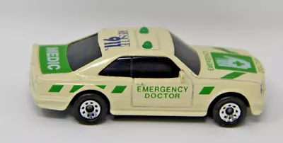 Matchbox 1990 Mercedes 500 SEC Emergency Doctor White & Green Loose Vintage • $26