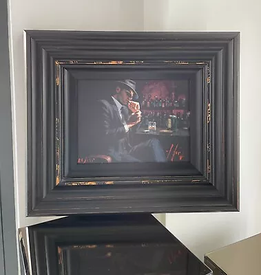 FABIAN PEREZ Limited Edition Print 'Man Lighting Cigarette ' Gallery Frame + COA • £1100