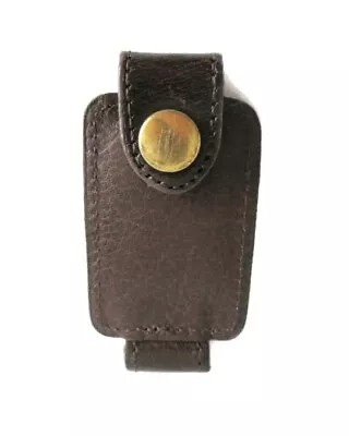 Vintage Coach Leather Key Fob Brown Snap No Metal Key Rings • $32