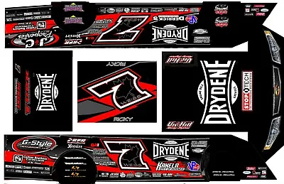 #7 Drydene Crate Dirt Late Model 1/24th Scale Waterslide Decal • $8.99