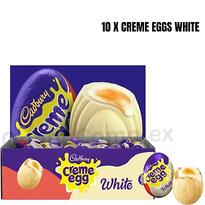 £14.99 • Buy Cadbury Creme Easter Eggs White 40g Milk Chocolate Easter Egg Gift Hunt🐇🥚