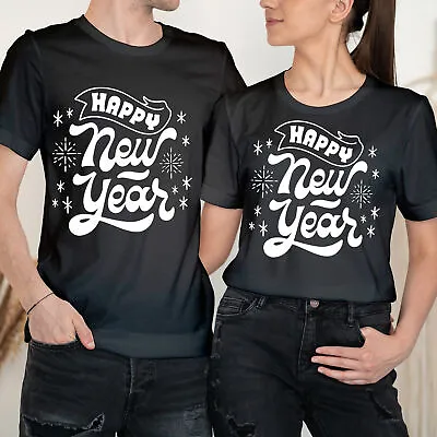Happy New Year Eve Party Birthday Gift Ideas Tee Top Couple T-Shirts #NY • £9.99