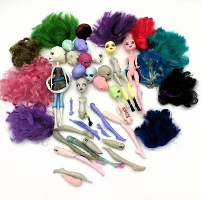 Monster High Create A Monster Doll Part Lot - Heads Legs Arms Hair Torso • $22.50
