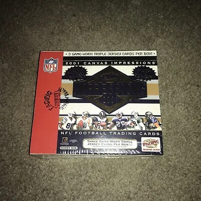 2001 Pacific Canvas Impressions Football Card Hobby Box Factory Sealed Brees Rc • $299.99