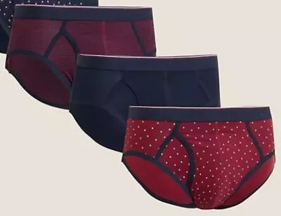 £6.99 • Buy EX M&S COOL & FRESH BRIEFS With STRETCH 2 Or 3 PACK MENS BOYS COTTON S M L XL 2X