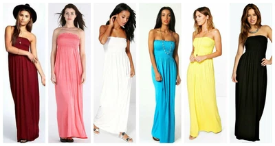 £9.79 • Buy Ladies Sheering Maxi Dress Long Strapless Boobtube Bandeau Beach Summer Dresses