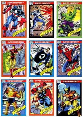 1990 Marvel Universe Base Card Singles Pick & Complete Your Set • $1.69