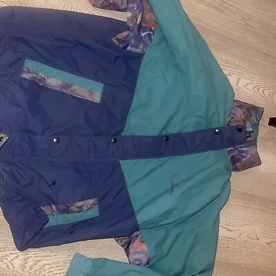 Retro Vintage Browning Y2k 1990 1980 Green Multi Kagool Waterproof Jacket • £25