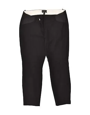 J. CREW Womens Maternity Slim Casual Trousers US 10 Large W34 L27  Black AL15 • £15.95