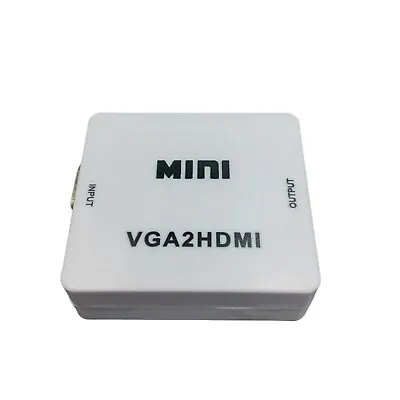 Mini HDMI To VGA 1080P Audio Video Converter For PlayStation 3 And Xbox 360  • $5.99