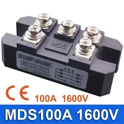 MDS100A 3-Phase Diode Bridge Rectifier 100A Amp 1600V CE Certification • $15.70