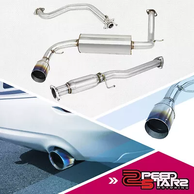 For Crx/cr-x Dx/hf/si Stainless Catback Exhaust Muffler 4.5 Titanium Burnt Tip • $169.78