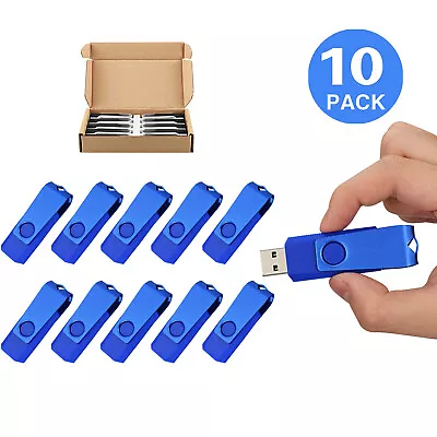 USB 2.0 Flash Drive Memory Stick Pen Drive Thumb Storage 10Pack 2GB U Disk • $41.99