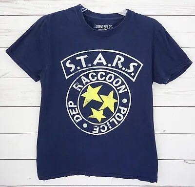 Resident Evil Shirt Mens Size S Blue S.T.A.R.S. Police Dep  20th Anniversary • $10.49