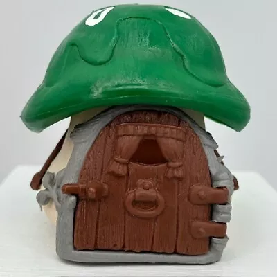 Smurfs Vtg Mushroom House Green Roof 40011 Playset Cottage Schleich Peyo 1978 • $37.97