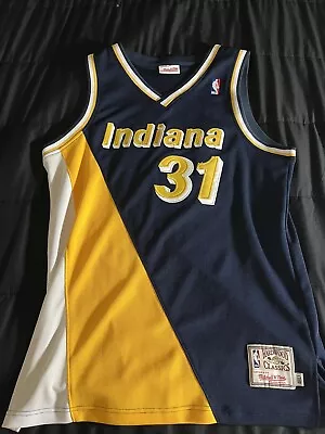 Vintage & RARE Reggie Miller Indiana Pacers #31 Mitchell&Ness Basketball Jersey • $114.99