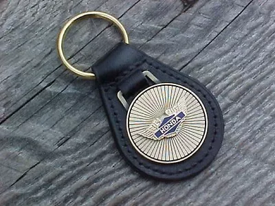 Honda Goldwing Motorcycle NOS Leather Key Fob Classic Logo Custom Made USA • $15