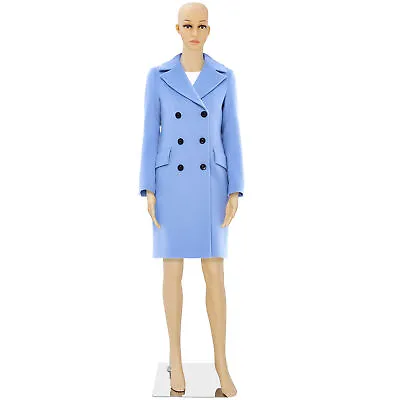 Realistic Display PP Head Turns Dress Form With Base Female Mannequin Full Body • $63.58
