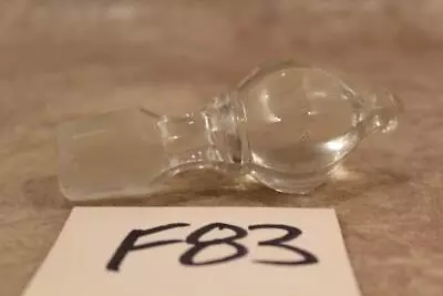 F83 Vintage Clear Crystal ? Glass Decanter Wine-liquor Bottle Stopper Perfume • $17.99