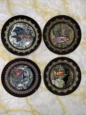 Villeroy & Boch Magical Fairy Tales Russia PLATES Tsar Bear Morozko Saltan SET 4 • $80