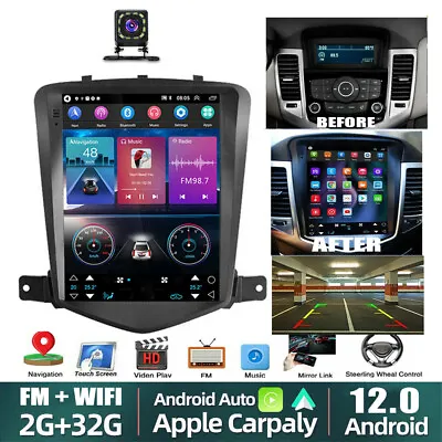 For Chevrolet Cruze 2009-2015 Android 12 Carplay Car Stereo Radio GPS Navi WIFI • $206.67
