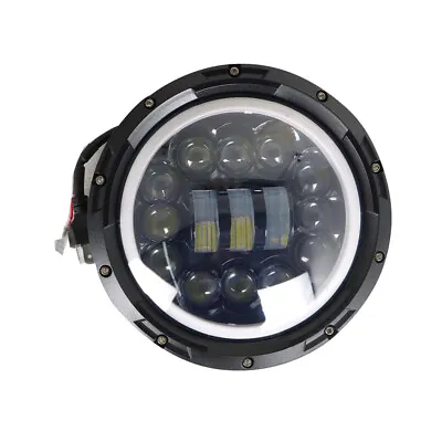 For Motorcycle 7 Inch Round Sealed Beam Headlight Halo DRL Projector Waterproof • $7.03