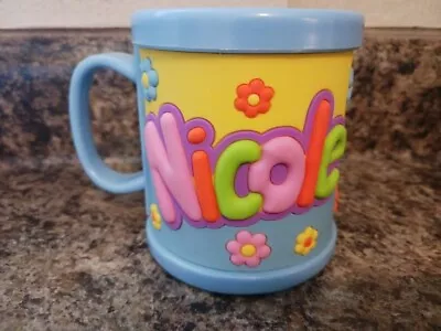 Name: NICOLE- NEW Personalized Kids Childs Mug Cup Plastic 10oz. 3D John Hinde • $11.99