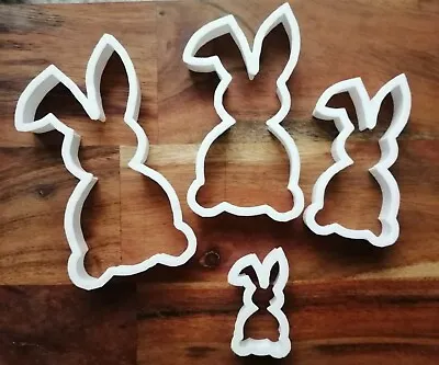 £3.49 • Buy Rabbit Bunny Cookie Cutter Biscuit Dough Face Pastry Easter 4 Size AL126-29