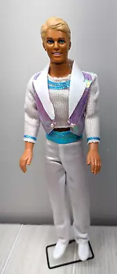 Mattel Barbie My First Ken White Blue Tux Outfit Suntan Blonde Painted Hair 1992 • $14.99