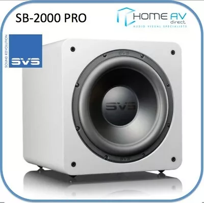 SVS SB-2000 Pro 12  Hifi Cinema Sub Subwoofer 550 Watts - White Gloss • £1149