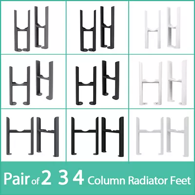 Traditional Style Floor Mounting Feet 2 3 4 Column Radiator Support Leg Kit • £17.97