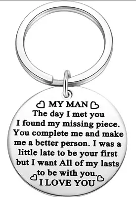 To My Man I Love You Keyring Perfect For Birthday Or Christmas Gift • £3