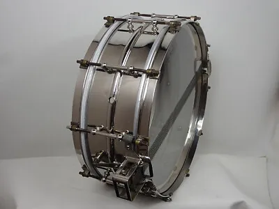 Super Vintage Ludwig 25'-35' Super-Ludwig Sensitive Brass 14 X5   From Japan • $7754.59