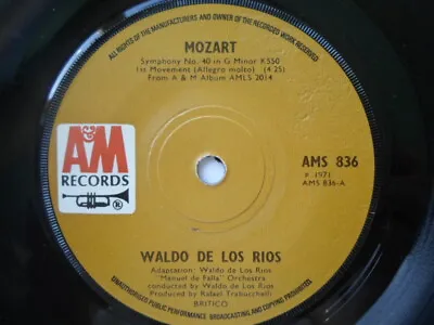 Waldo De Los Rios Mozart 7  A&M AMS836 EX 1971 Mozart/Brahms • £5.51