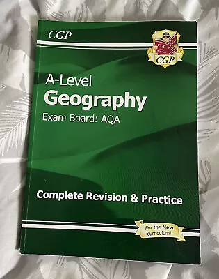 CGP A-Level Geography Exam Board AQA Complete Revision And Practice • £7.50