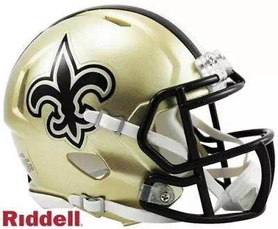 New Orleans Saints Speed Riddell Mini Helmet New In Box • $29.95