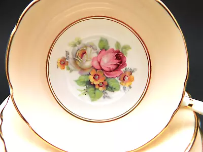 Vintage Paragon Floral China Trio Cup Saucer Plate By Appointment Queen Mary • $159