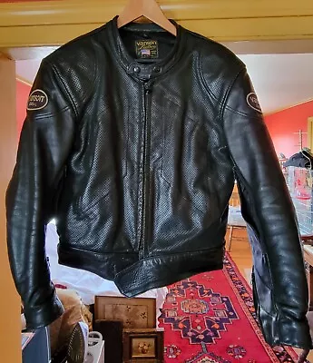 Vanson MK2 COBRA SPORTRIDER Leather Motorcycle Jacket Mens Size 50  • $149