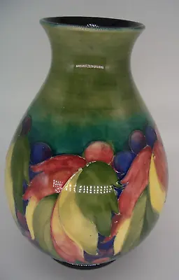 £395 • Buy Large Moorcroft Leaf & Berry Vase By William Moorcroft Potter To HM The Queen