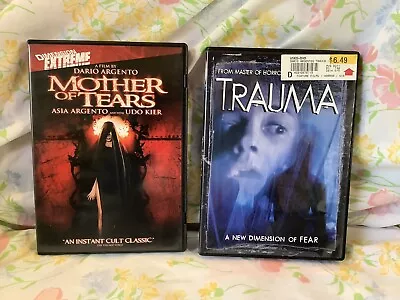 Dario Argento 2 DVD Lot. Mother Of Tears And Trauma Oop Rare • $17.99