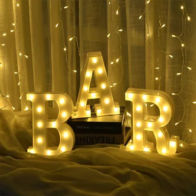 Vintage Bar Sign With Lights Light Up Bar Letter Lights Lighted Marquee Letters • $22.99