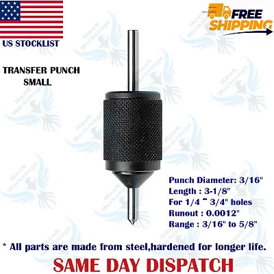 Universal Transfer Center Aligner- Punch-Hardened Pin Machine Tools-USA FULFILED • $17.50