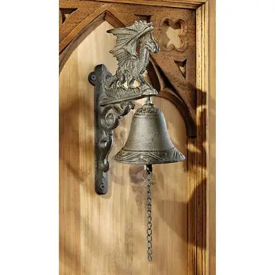 Medieval Manor Gothic Cast Iron Castle Dragon Bell Ringer Distinctive Door Bell • $52.82