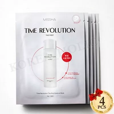 MISSHA Time Revolution The First Essence Mask 30g X 4pcs Facial Mask Sheets • $19.99