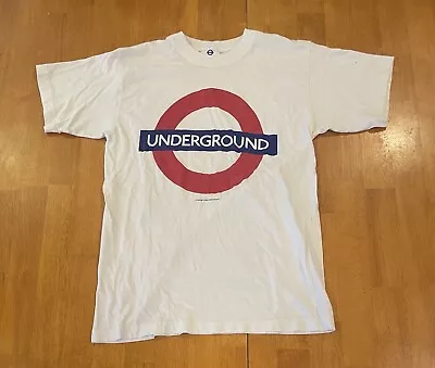 MIND THE GAP Shirt Adult Small White Short Sleeve London Underground Official • $10