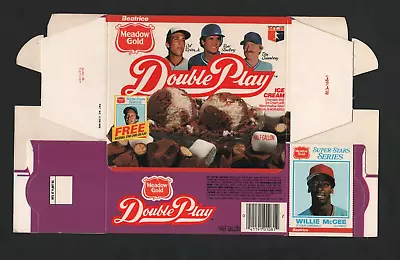 1986 Meadow Gold Double Play Ice Cream Box – Willie McGee Card  #L241 • $14.99