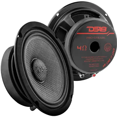 2x DS18 PRO-CF6.4SL 6.5  Shallow Mount Mid-Bass Loudspeaker - 250 Watt Rms 4-ohm • $135.70