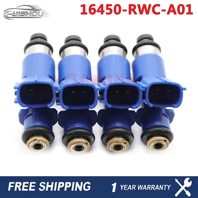 4PCS 16450-RWC-A01 Fuel Injector For Honda Civic 1.6L 2.0L FJ983 16450RWCA01 • $52.90