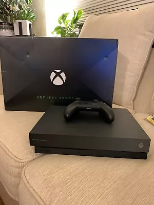 Xbox One X Project Scorpio Edition 1TB Console - Black • $330